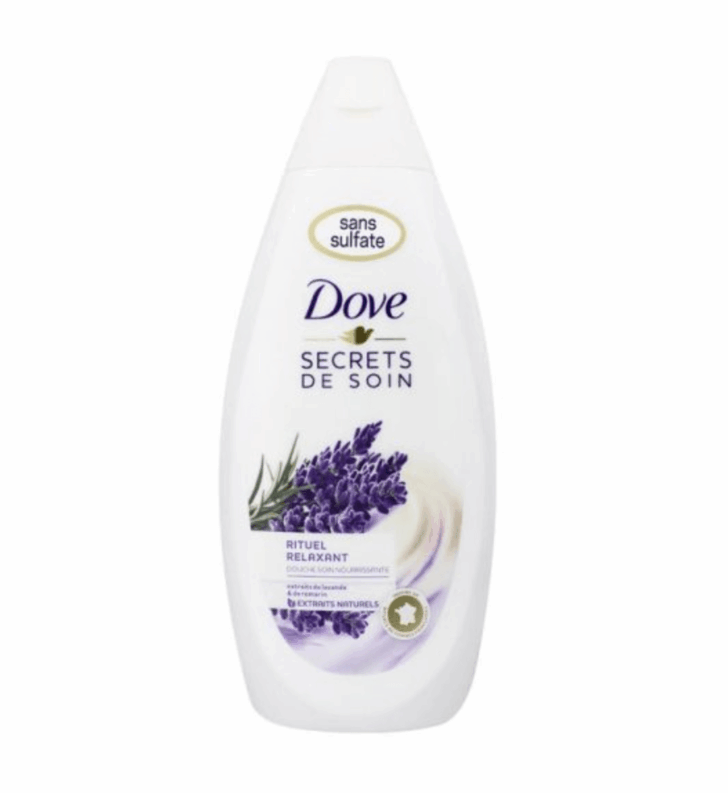 Dove Gel de Douche Soin Nourrissante Rituel Relaxant - Secrets de Soin