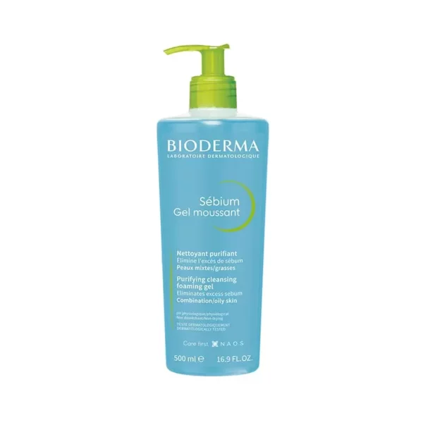 bioderma-sebium-gel-moussant-500ml Gel moussant Sébium Bioderma 400ml
