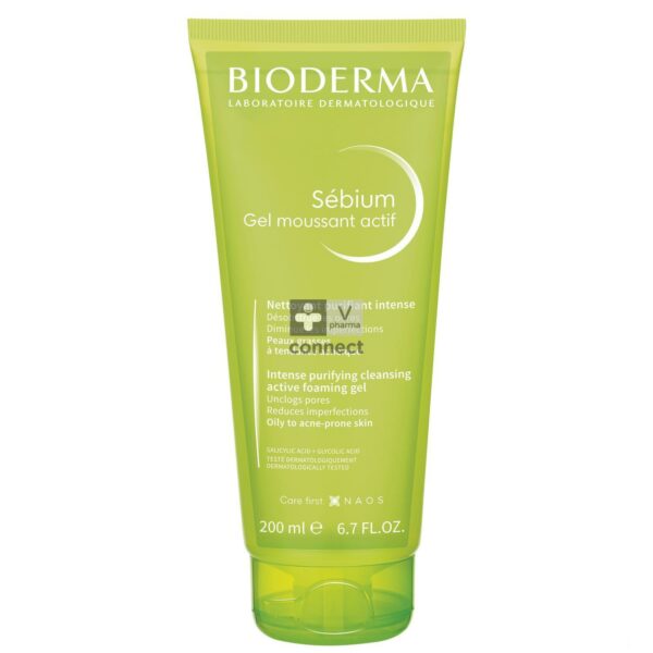 bioderma-sebium-gel-moussant-actif-200-ml Gel moussant Actif Sebium Bioderma