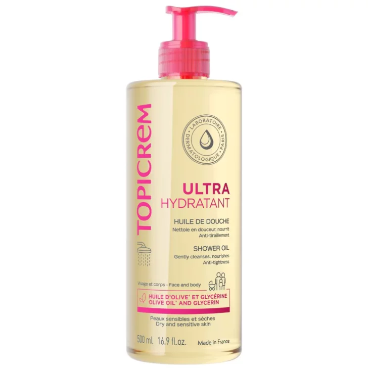 PRODUIT-UH-HUILEDOUCHE500ML-Visuel1 TOPICREM ULTRA-HYDRATANT Huile de douche 1L