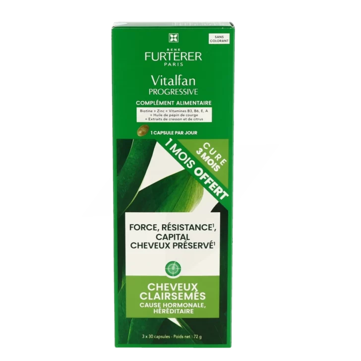 René Furterer Vitalfan Antichute packet de 3 boites de 30 Caps
